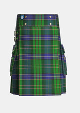 Utility_Young_Melvina_Tartan_2546_kilt_front_image_with_pleated_design_and_adjustable_buckles_for_men