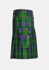 Utility_Young_Melvina_Tartan_2546_kilt_left_image_with_pleated_design_and_adjustable_buckles_for_men