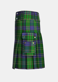 Utility_Young_Melvina_Tartan_2546_kilt_left_image_with_pleated_design_and_adjustable_buckles_for_men