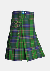 Utility_Young_Melvina_Tartan_2546_kilt_side_image_with_pleated_design_and_adjustable_buckles_for_men