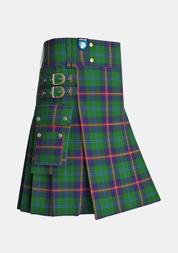 Utility_Young_tartan_2048_kilt_side_image_with_pleated_design_and_adjustable_buckles_for_men