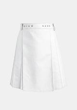 White Leather Kilt