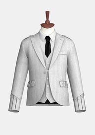 White_Tweed_Argyle_Kilt_Jacket_front_image