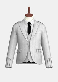 White_Tweed_Argyle_Kilt_Jacket_front_image