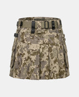 Women Camo Tactical Utility Kilt Back