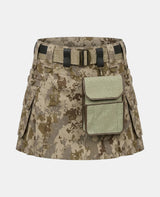 Women Camo Tactical Utility Kilt Right Side