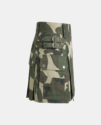 Women Camo Woodland Kilt Right Side