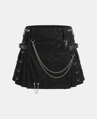 Women Grand Gothic Utility Kilt Front