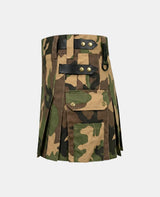 Women Multicam Camo Utility Kilt Left Side