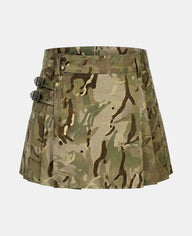 Women Premium Cargo Tactical Utility Kilt Front