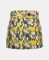 Women Modern Pattern Tactical Camo Utility Kilt Back