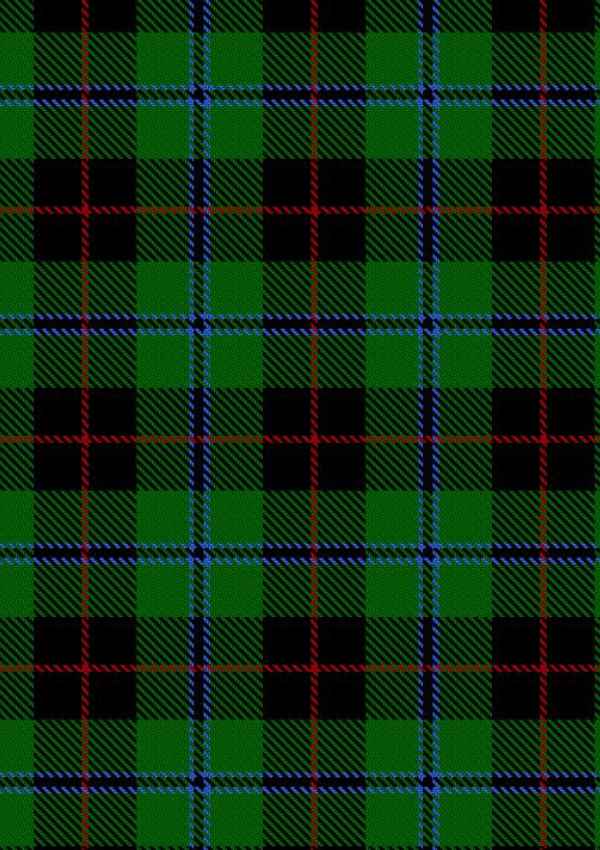 Douglas Black Tartan Fabric