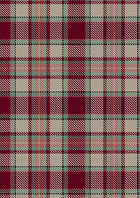  Etive Burgundy Tartan Fabric