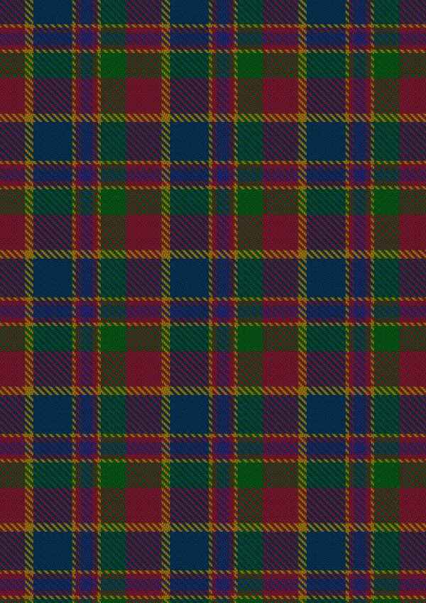  Land's End Maroon Tartan Fabric