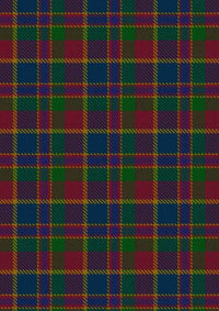  Land's End Maroon Tartan Fabric