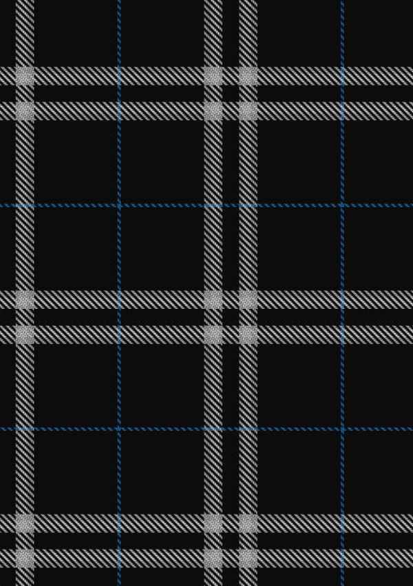 London Fog Black Tartan Fabric