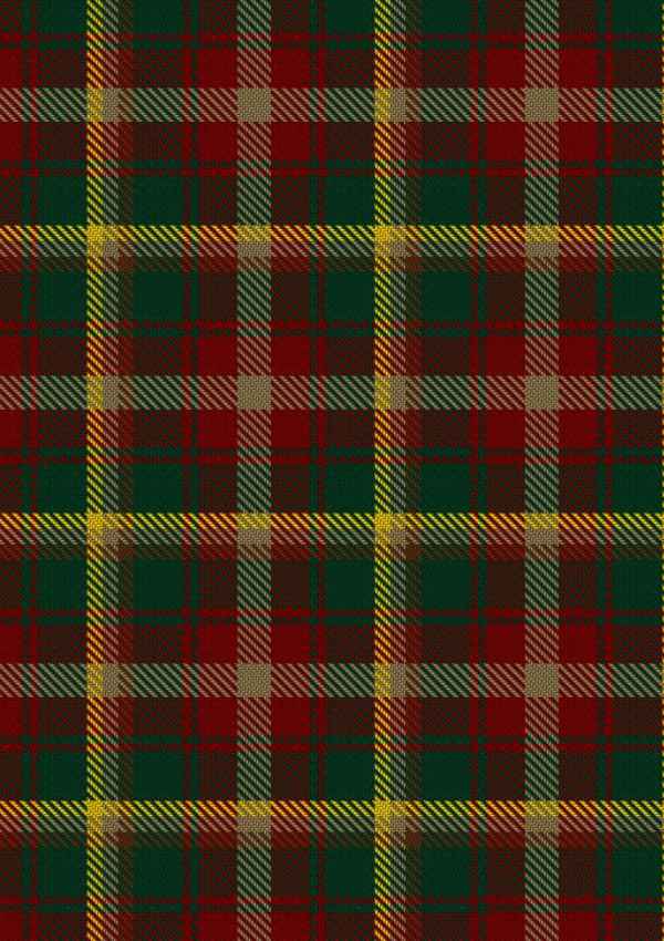 Maple Leaf Tartan Fabric