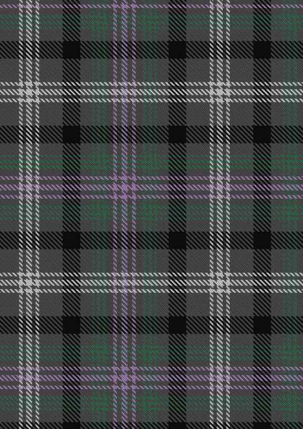  Midnight Thistle Tartan Fabric