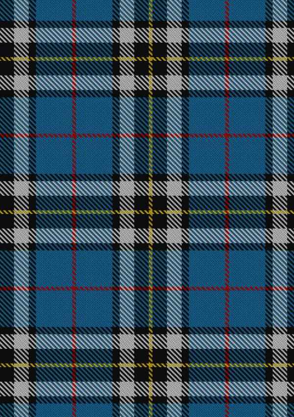  Thomson Dress Blue Tartan Fabric